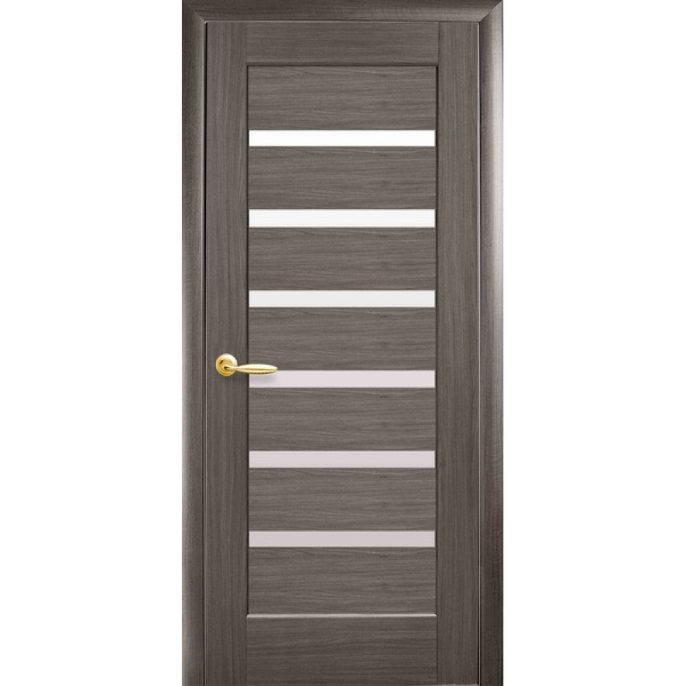 Межкомнатные двери Новый Стиль Линея (со стеклом сатин) 2000х600 Grey