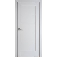 Міжкімнатні двері Новий стиль Міра білий матовий скло сатин 700*2000 мм