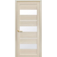 Двери межкомнатные Новый Стиль Лилу со стеклом сатин 2000х800 цвет Дуб жемчужный