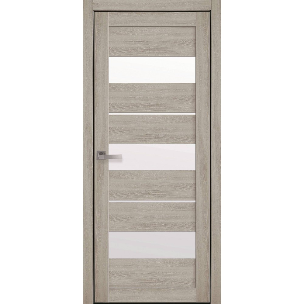 Двери межкомнатные Новый Стиль Лилу-G-Ясень-Патина с сатиновым стеклом 900*2000