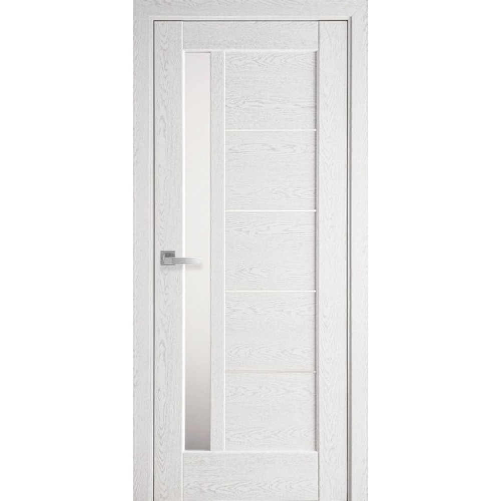 Межкомнатные двери Новый Стиль Грета (со стеклом сатин) 2000х900 Патина серая