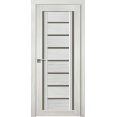 Двери межкомнатные Новый Стиль Флоренция-C2-BR-Perla_Bianco (Жемчуг Белый) Smart Cover бронзовое стекло 900*2000